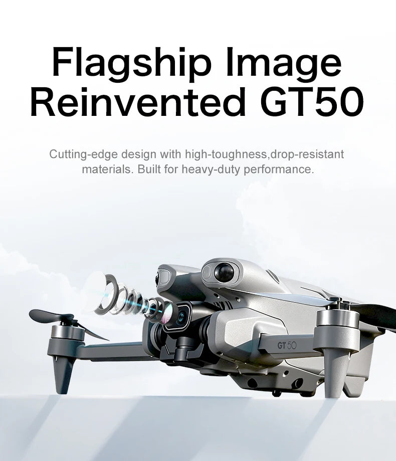 NEW GT50 PRO MIni 5 pro RC Drone 8K HD Dual Cameras WiFi GPS 20mins Flight Aerial Photography Quadcopter Remote Control UAV Toys