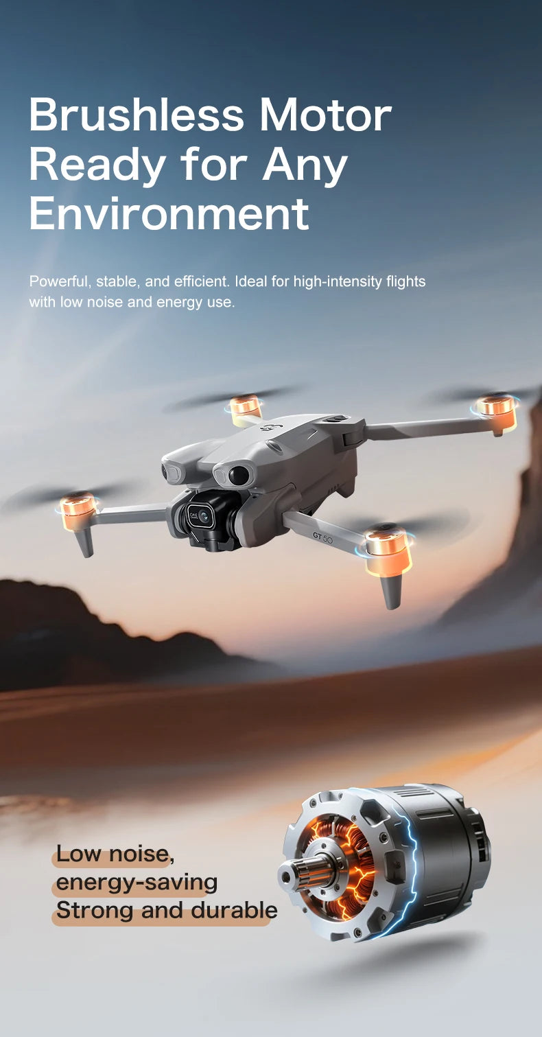 NEW GT50 PRO MIni 5 pro RC Drone 8K HD Dual Cameras WiFi GPS 20mins Flight Aerial Photography Quadcopter Remote Control UAV Toys